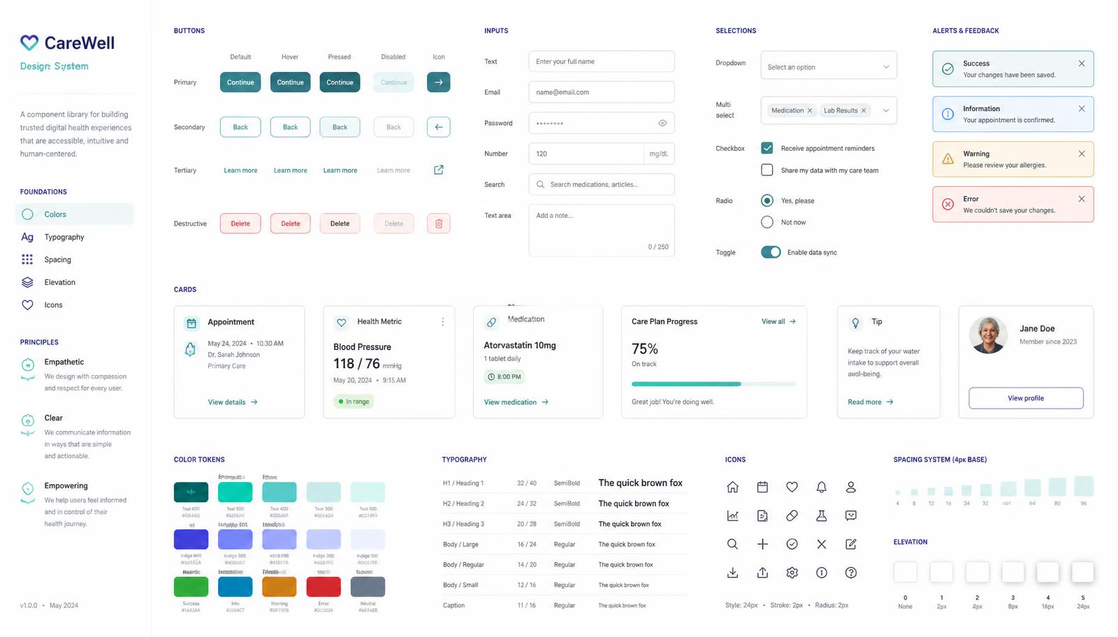 Verity Health — Design system